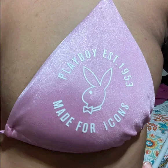 Playboy by Pacsun Light Pink Made For Icons Bikini Top Size S 🐰🐰🐰 - Picture 8 of 8